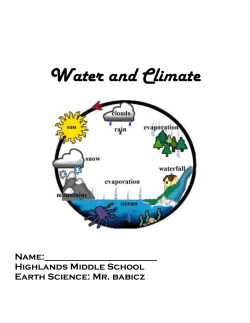 The Water Cycle Infiltration - White Plains Public Schools