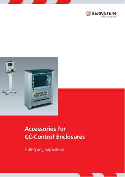 Accessories for CC-Control Enclosures