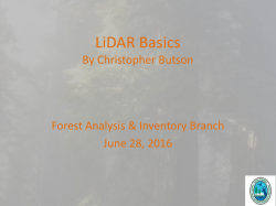 LiDAR_Basics_june2016_final - Ministry of Forests, Lands and