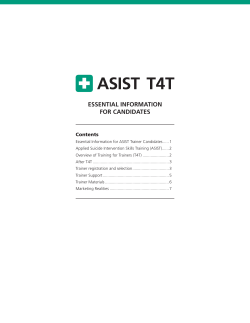 essential information for candidates