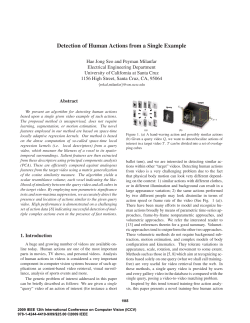 Detection of Human Actions from a Single Example