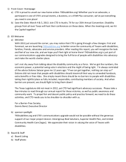 2012 - Coalition of Texans with Disabilities