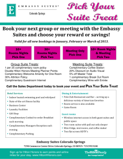 Book your next group or meeting with the Embassy