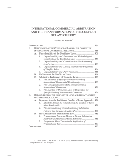 International Commercial Arbitration and the Transformation of the