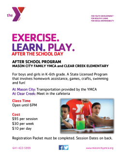 EXERCISE. LEARN. PLAY. - Mason City