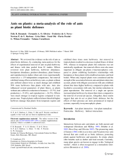 Ants on plants: a meta-analysis of the role of ants as plant biotic