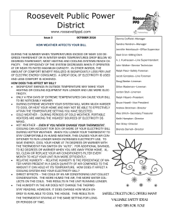 October 2016 Newsletter - Roosevelt Public Power District