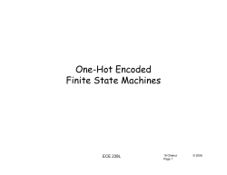 One-Hot Encoded Finite State Machines