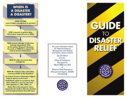 disaster relief - City of St. Peters