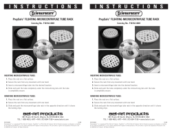 PrepSafe Floating Microcentrifuge Tube Rack Instructions - Bel-Art