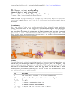 Finding an optimal seating chart