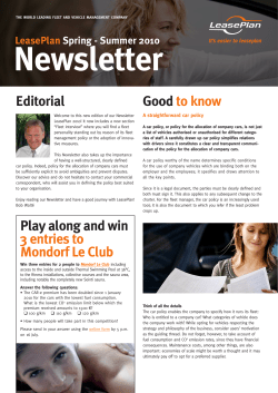 Editorial Good to know Play along and win 3