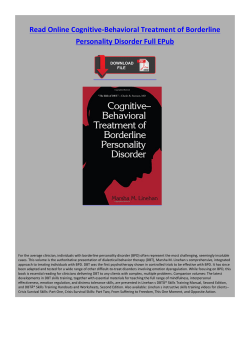 Read Online Cognitive-Behavioral Treatment of
