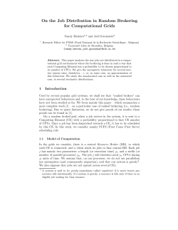 On the Job Distribution in Random Brokering for
