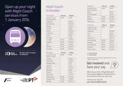 Open up your night with Night Coach services from