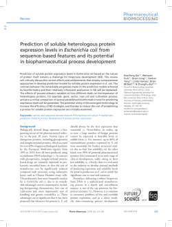 Prediction of soluble heterologous protein