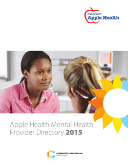 Apple Health Mental Health Provider Directory 2015