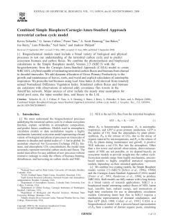 Combined Simple Biosphere/Carnegie-Ames