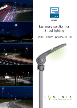 Luminary solution for Street lighting