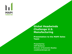 MAPIForecastMay2016 - Manufacturing Talk Radio