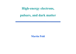 High-energy electrons, pulsars, and dark matter