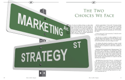 The Two Choices We Face - Executive Agent Magazine