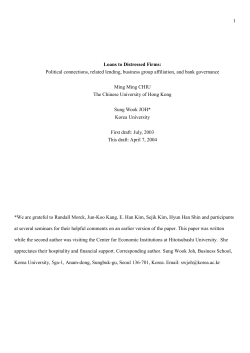 2. FI decisions on loans to distressed firms