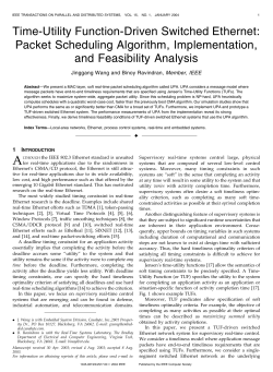 Time-Utility Function-Driven Switched Ethernet - DCA