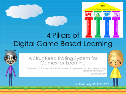 4 Pillars of Digital Game Based Learning