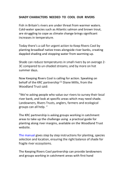 keeping rivers cool projects northumbria - Catchment