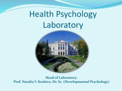 Health Psychology Laboratory