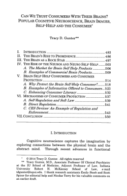 Can We Trust Consumers with Their Brains: Popular Cognitive