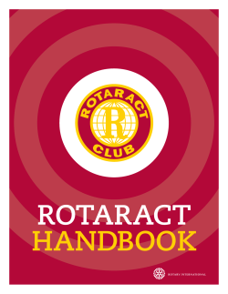 Rotaract hanDbook i - My Rotary