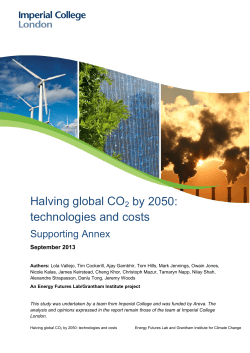 Halving global CO2 by 2050