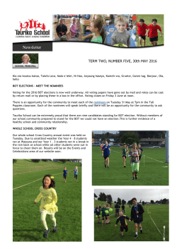 TERM TWO, NUMBER FIVE, 30th MAY 2016