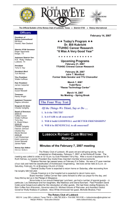 Newsletter -- February 14, 2007