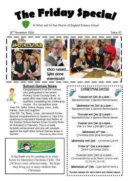 School Games News &pound;500 raised&hellip; Well done everybody!