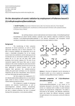 On the absorption of cosmic radiation by employment of fullerene
