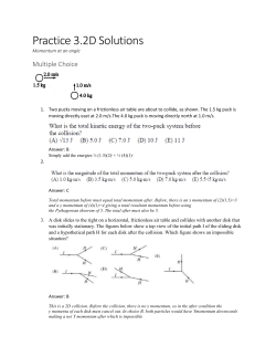 Momentum at an angle