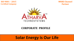 Solar Plant is highly resourceful and utility support systems to meet