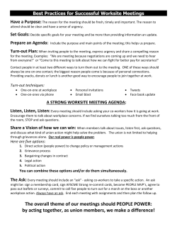 Best Practices Site Meetings