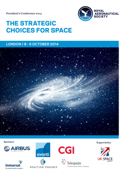 the strategic choices for space