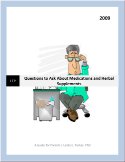 Questions to Ask About Medications and Herbal Supplements