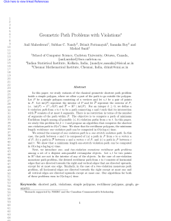 Geometric Path Problems with Violations