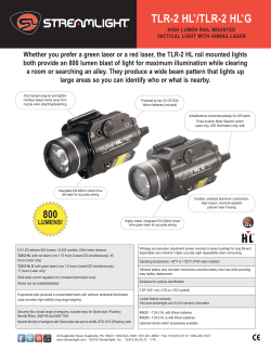 TLR HL Data Sheet_800 Lumens