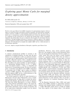 Exploring quasi Monte Carlo for marginal density approximation