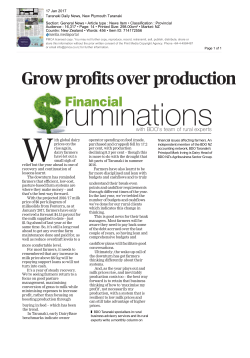 Grow profits over production
