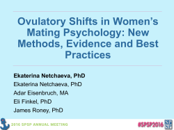 Lady in Red: Hormonal Predictors of Women`s Clothing Choices