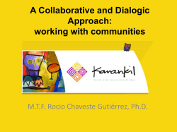 A Collaborative and Dialogic Approach: working with