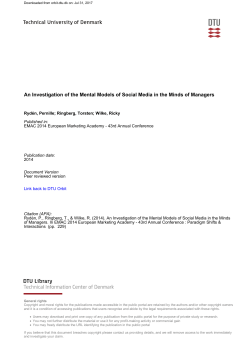 An Investigation of the Mental Models of Social Media in